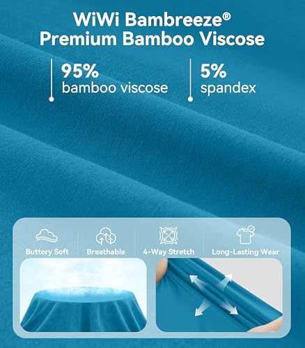 Image of WiWi Viscose from Bamboo Pajamas Set for Women Super Soft Short Sleeve Cooling Summer Plus Size Pjs Sets Sleepwear S-4X