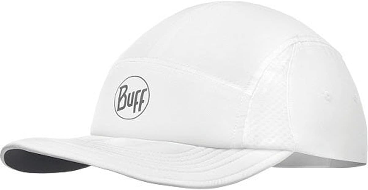 BUFF 5 Panel Adult Flexfit Hats,One Size,White