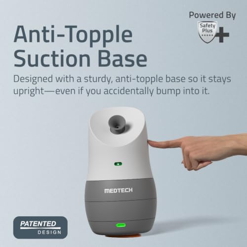 Image of MEDTECH Aquamist 3 In 1 Face Steamer and Steam Inhaler For Cold & Cough | World's 1st Steamer with Anti-Topple Technology | 18 Minutes of Run Time | Balms & Oils Compatible | Vaporizer Steamer With Cough, Cold & Facial | 1-Year Warranty | Arctic Grey