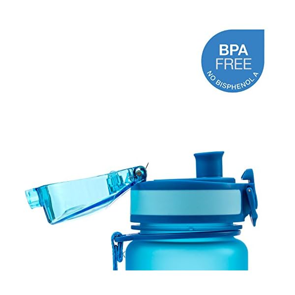 Embrava-Best-Sports-Water-Bottle-17oz-Small-Eco-Friendly-BPA-Free-Plastic-For-Running-Gym-Yoga-Outdoors-and-Camping-Fast-Water-Flow-Flip-Top-Opens-With-1-Click Embrava Best Sports Water Bottle - 17oz Small - Eco Friendly & BPA-Free Plastic - For Running, Gym, Yoga, Outdoors and Hiking - Fast Water Flow, Flip Top, Opens With 1-Click - Leak-proof Lid