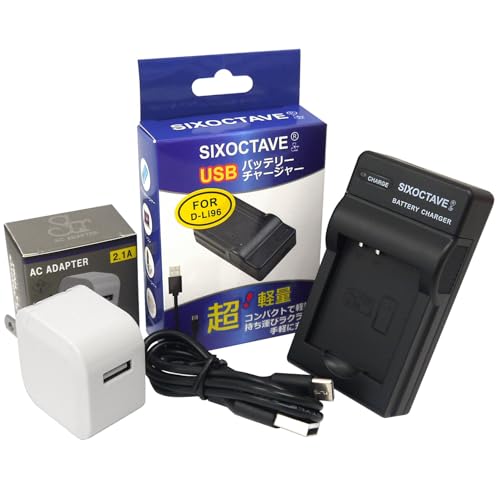 SIXOCTAVE [2.1A ACA_v^[t RZg[dΉ] D-LI96 y^bNX ݊ [d J obe[ `[W[ WG-1000 J Ή