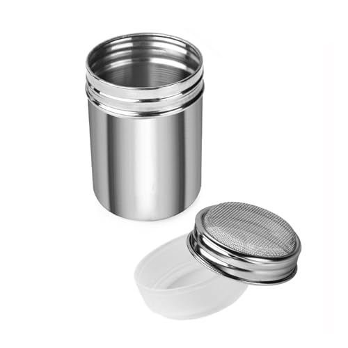 Accmor Powdered Sugar Shaker Duster, Cinnamon Shaker Flour Shaker Sifter, Fine Mesh Stainless Steel...