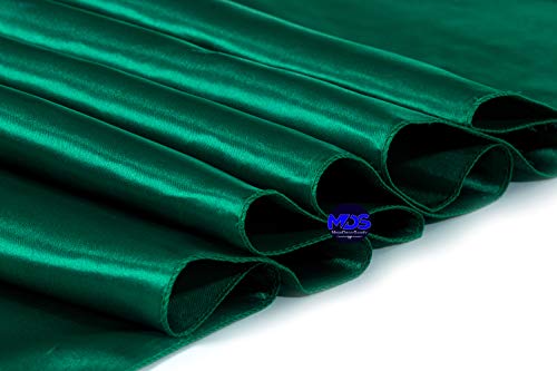 Mds Pack Of 30 Wedding 12 X 108 Inches Satin Table Runner For Wedding, Decorations For Birthday Parties, Banquets, Graduations, Engagements, Runners Fit Rectangle, Round Table - Emerald Green #TOP2