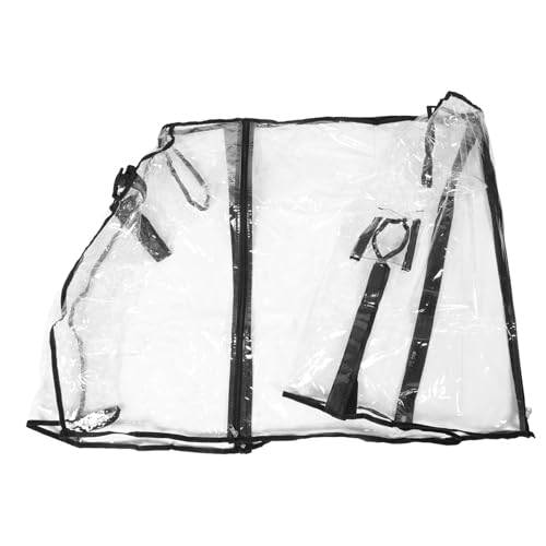 IMIKEYA 透明防水ワゴンカバー 軽量折りたたみ式製 ユニバーサルキャリーワゴン用 防雨防塵ガーデンカートカバー アウトドアキャンプ対応