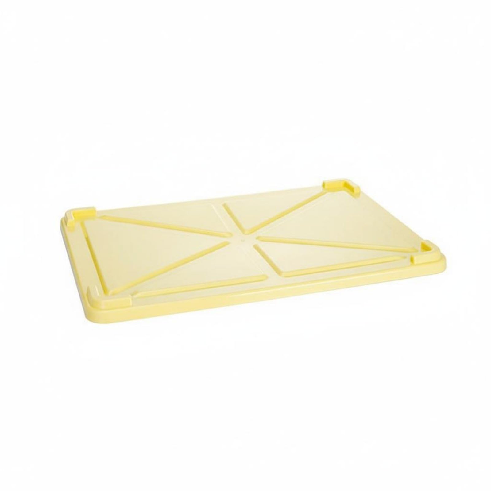 Scatola di Fermentazione con Coperchio Impilabile Attrezzatura da Cucina Rinforzato per Ristoranti, Pizzeria, Contenitore Per Impasto Giallo C14, Altezza 130mm