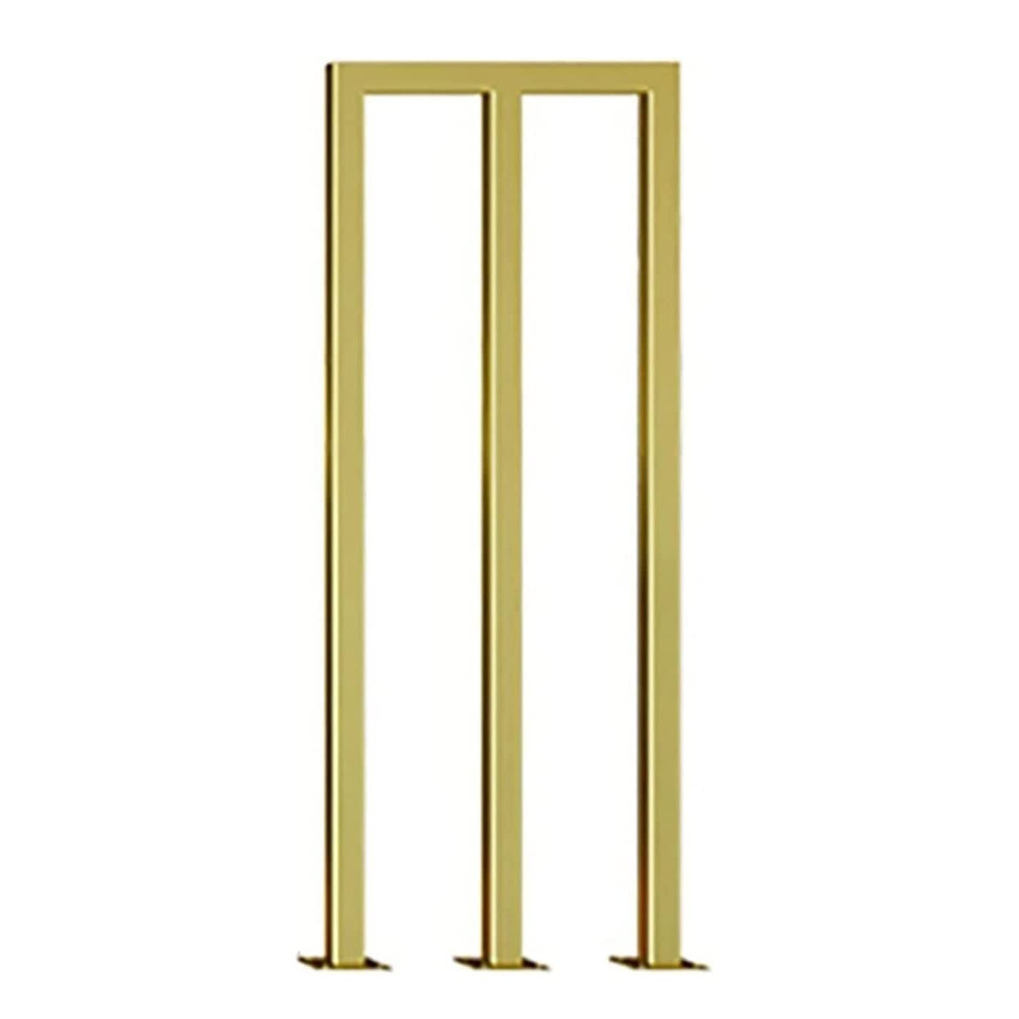 GLDYTVF Stairs Handrail - Modern Decoration U/M-Shaped Hand Rail, Black Wrought Iron Transitional Railing，Safety Fence Support Rod for Outdoor Indoor，1 Pcs(Size:2.46ft (75cm),Color:Gold M)