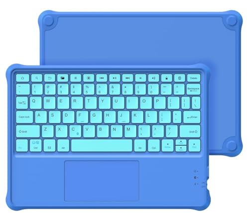 Made For Amazon Kids Bluetooth Keyboard, for 10” Fire Kids Pro and 10” Fire Kids Tablets | Blue
