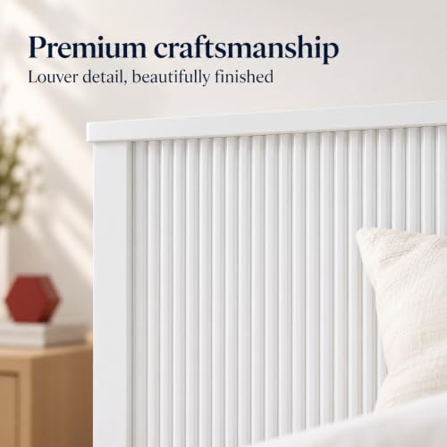 Image of Bniture Modern Low Height Queen Size Bed Without Storage | Engineered Wood Platform Bed Headboard | Bed Queen Size Wooden Cot Double Bed for Bedroom 3 Year Warranty (Frosty White)