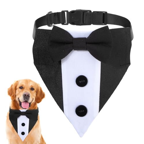 Teaaha Adjustable Dog Tuxedo Collar