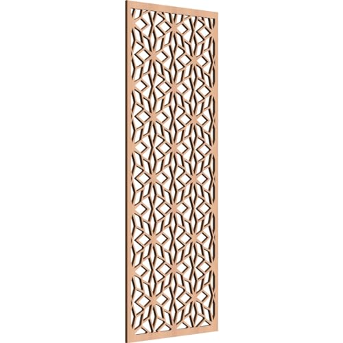 Image of Lake Decorative Pierced Fretwork Wood Wall Panels, 15 3 /8 inchW x 39 3 /8 inchH x 1 /4 inchT, Alder