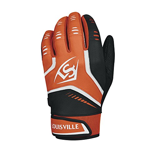 Louisville Slugger Omaha Adult Batting Gloves - Large, Orange