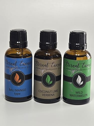 Image of 30ML - Trio (3) - Wild Watermelon, Bali Mango Type & Coconut Lime Verbena - Premium Fragrance Oil Trio - 30ML