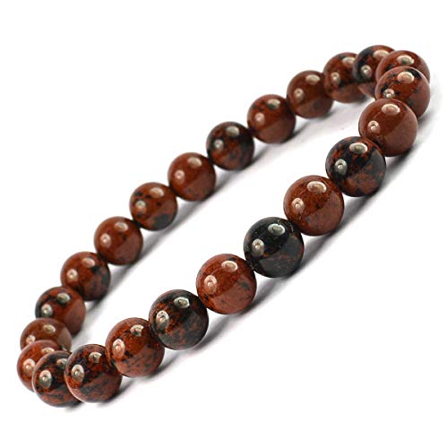 Image of Reiki Crystal Products Natural Crystal Stone Bracelet 8 mm Round Beads for Men & Women | Gemstone Jewellery Bracelet | Reiki Charged | Multiple Stone Variants Available
