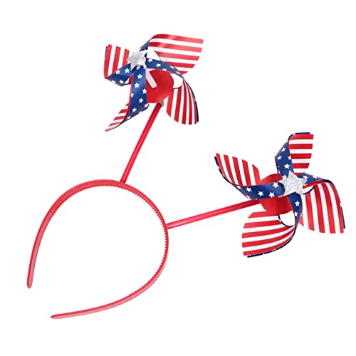 ABOOFAN 2 Pçs Cata-Ventos Juguetes Cocar Bandana Cabeça De Brinquedo Moinho De Vento Cabeça Dia Da I