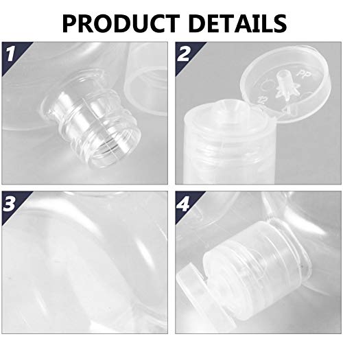 FRCOLOR Frascos de Plástico de Viagem Vazios de 12 Unidades de 30 Ml Tampas de Imprensa Redondas Fra