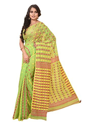 Sari Jamdani de Algodón Bengalí con Tejido Artesanal de Dhaka Ropa de Identidad Musulmana 930d