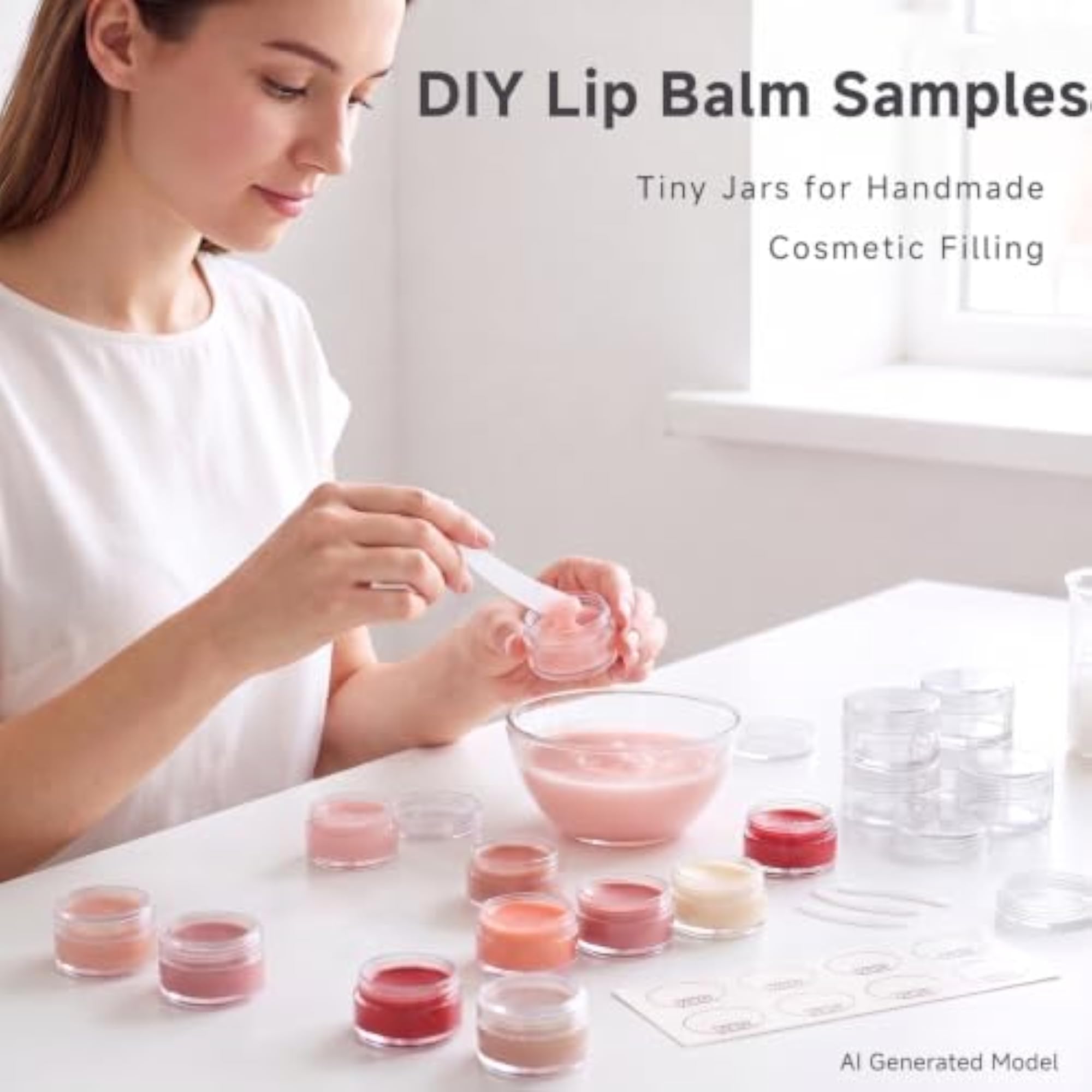 3G Clear Tiny Sample Containers, 50Pcs
