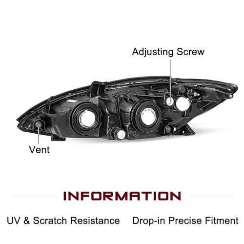 Image of JSBOYAT Headlight Assembly Fits for 2002 2003 2004 Toyota Camry SE /LE /XLE