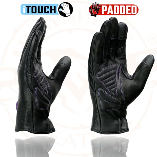 Image of Milwaukee Leather Women's Leather Lightweight Motorcycle Lined Driving Hand Gloves - X-Small