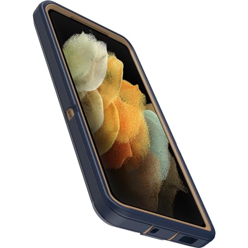 Coque de protection OtterBox Defender S21 Ultra pour activités extérieures en daim bleu