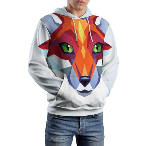 Sweatshirt renard à capuche pull idéal pour vos sorties et soirées cocooning S