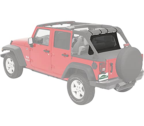 Pavement Ends by Bestop 41425-35 Black Diamond Cab Curtain for 2007-2018 Wrangler JK Unlimited