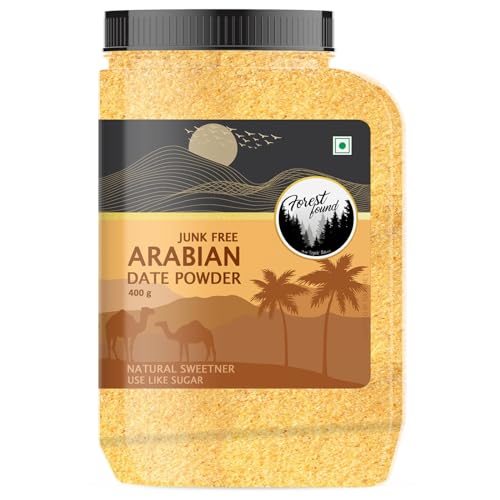 Image of Forest Found Date Powder(400 gm) Made By 3 Sieve Grinding Method| Kharik /Khajur Powder | 100% Natural Sweetener | Sulphur Free |Substitute for Sugar | 400 gram.