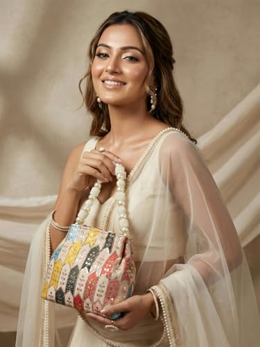 Image of Adiva Potli Handbags For Women | Potli Bags For Ladies For Wedding | Potli Bags For Women | Wedding Bags For Woman | Batwa Potlis Hand Bag | Designer Potli Bag For Ladies For Marriage
