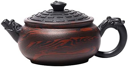 Tea Kettle Stovetop 250ml Chinese Traditional Tai Chi Gossip Teapot Retro Purple Clay Pot Household Teapot Tea Maker Kung Fu Tea Set Tea Pots for Stove Top