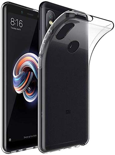 Image of Case Creation Redmi Note 6 Imported 0.3mm Crystal Clear Totu Silicone Transparent Flexible Soft Corner Protection with TPU Slim Back Case Color Variation Cover for Mi Note 6