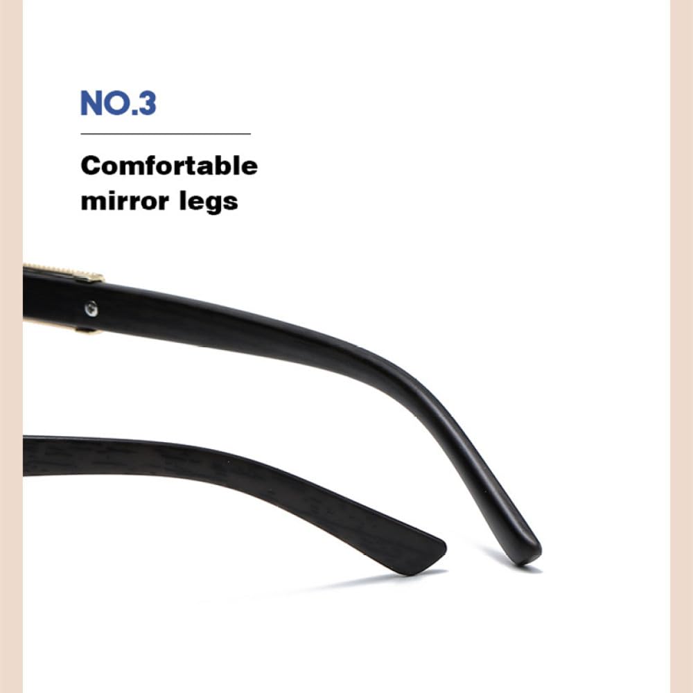 MUTYNE Moda Rectángulo Sin montura Gafas de sol Hombres Mujeres Sin marco Vintage Moda Leopardo Marco Gafas Sombras