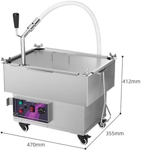 Filtro Olio per Friggitrice Professionale, Pompa Ad Alta Efficienza da 250 W con Tubo Dell'Olio, Essenziale per La Manutenzione delle Cucine dei Ristoranti, 18 Litri.