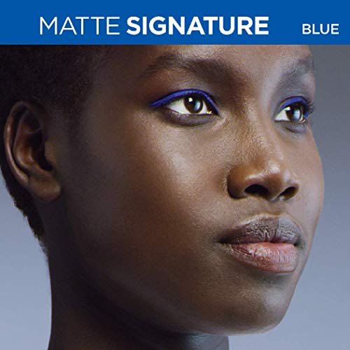 L'oreal Paris Makeup Matte Signature Liquid Dip Eyeliner, Waterproof, Precise And Easy Application, All Day Wear, Vivid Matte Finish, Blue, 0.07 Fl; Oz. #TOP5
