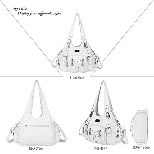 Image of Angel Kiss Purses for Women Soft PU Leather Large Hobo Bags for Women Shoulder Bag | Soft