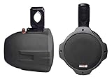 6.5 Inch Dual Marine Speakers - 2 Way IP44 Waterproof, Weather Resistant Outdoor Audio Stereo Sound...
