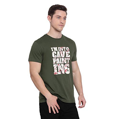 Image of Red Tape Men's Solid Regular Fit T-Shirt