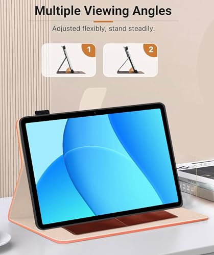 Image of TGK Flip Cover Case for Oppo Pad SE 11 inch Tablet with Stylus Holder (Peach)