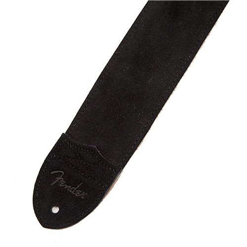 Fender 2,5″ F Suède Sangle de Guitare Noir - Les Beatles, Paul McCartney, John Lennon, RIngo Starr, George Harrison Fender 2,5" F Suède Sangle de Guitare Noir – Image 5