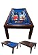 Billardtisch Grafica MA.RO SRL Modell Blue Sky 7 FT