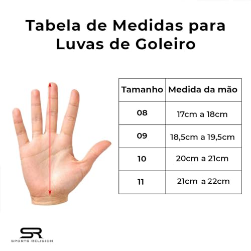 Luva De Goleiro Futebol Campo Pró C/Hastes - Latex Alemão (10, Preto)