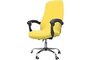Brighten Your Workspace with Melaluxe Yellow Computer Chair Cover