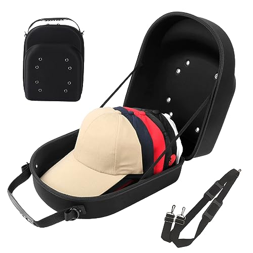 Custodia da viaggio per 6 cappelli in EVA regolabile con tracolla maniglia e cerniera custodia per portatile per calze