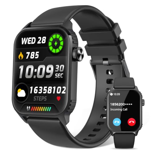 Image of Smart Watch for Men, 120+ Sports Modes Smartwatch with 1.83 inch HD Touchsreen, Sleep Monitor, IP67 Waterproof, Bluetooth Call & Music Control Fitness Watch for iPhone /Android (Black)
