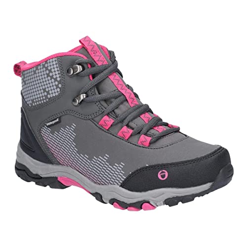 Cotswold Childrens/Kids Ducklington Lace Up Hiking Boots (4 M US Big Kid) (Gray/Pink)
