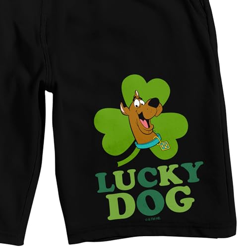Scooby Doo Lucky Dog Men's Black Sleep Pajama Shorts2