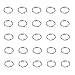 Produktbild NBEADS 1000 pcs Metall Split Ringe Schlüsselanhänger Schlüsselanhänger Ring, Platin, 15×2 mm; Innere Durchmesser: 12 mm