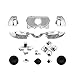Beracah® Bumpers Triggers Buttons Dpad LB RB LT RT for Xbox One Elite Controller Chrome Silver