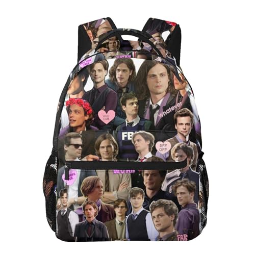 CRISTOFANO Classic Shoulder Bag, Matthew-Gray-Gubler Backpack Travel Knapsack Lightweight Daypack