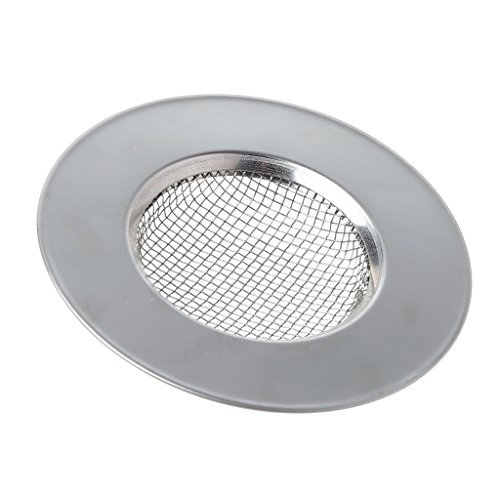 Colador para fregadero de acero inoxidable plateado miniatura 2
