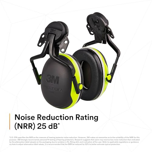 Image of 3M PELTOR Hearing Protection Earmuffs, X4 Series Noise Protection, Construction, Manufacturing, Assembly, Sanding